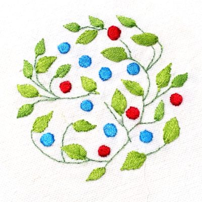 Patricia Van Ness Embroidery: Vines and Fruit #160