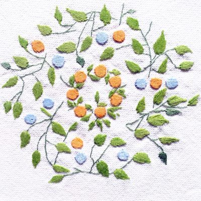 Patricia Van Ness Embroidery: Vines and Wreath #206