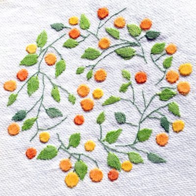 Patricia Van Ness Embroidery: Vines and Fruit #208