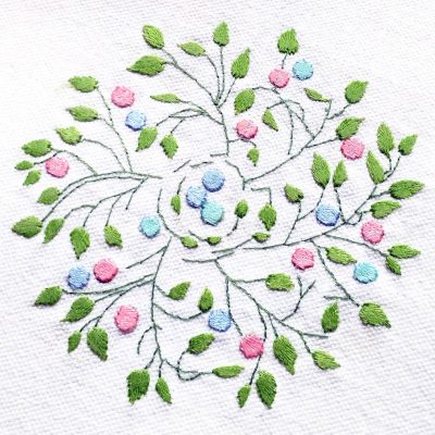 Patricia Van Ness Embroidery: Vines and Fruit #212