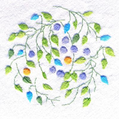 Patricia Van Ness Embroidery: Vines and Fruit #213