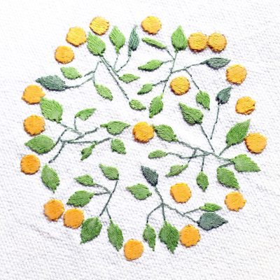 Patricia Van Ness Embroidery: Vines and Fruit #218