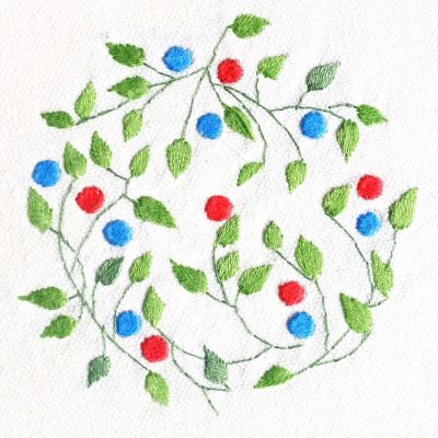 Patricia Van Ness Embroidery: Vines and Fruit #222