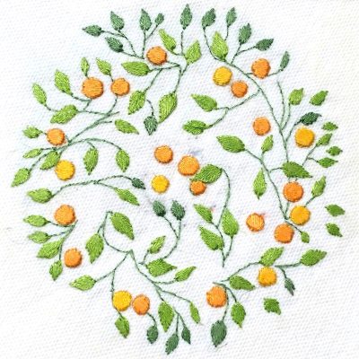 Patricia Van Ness Embroidery: Vines and Fruit #226