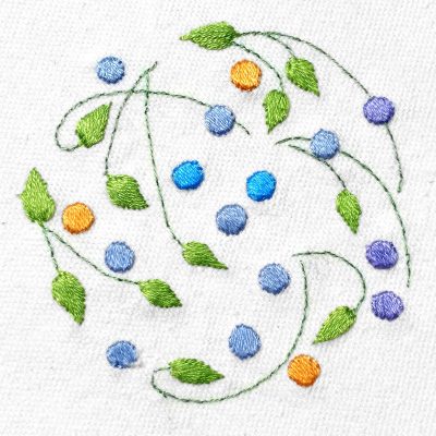 Patricia Van Ness Embroidery: Vines and Fruit #231