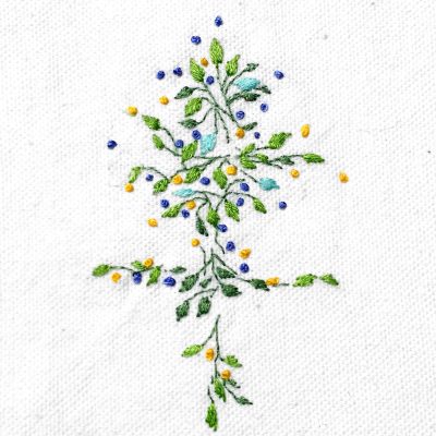 Patricia Van Ness Embroidery: Tiny Vines and Fruit #235