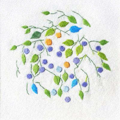 Patricia Van Ness Embroidery: Vines and Fruit #203