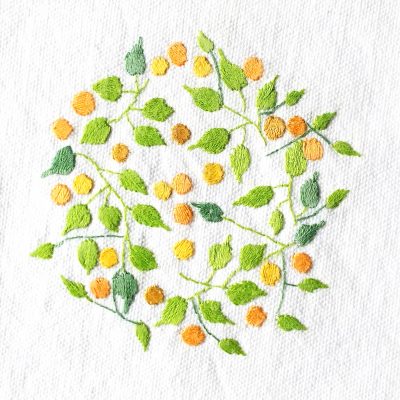 Patricia Van Ness Embroidery: Vines and Fruit #116