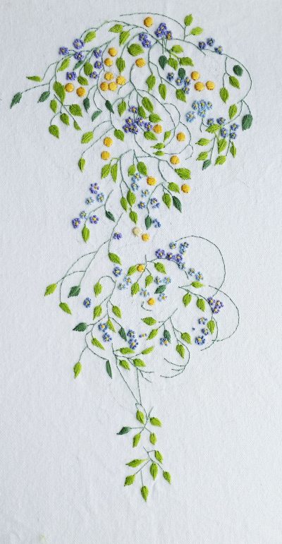 Patricia Van Ness Embroidery: Cloister Garden #4 (2015)