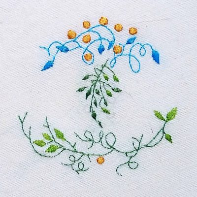 Patricia Van Ness Embroidery: Vines and Fruit #242