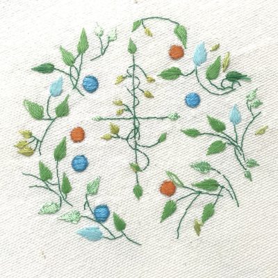 Patricia Van Ness Embroidery: Vines and Fruit #249